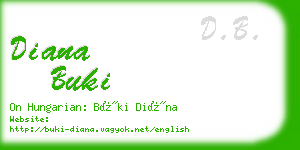 diana buki business card